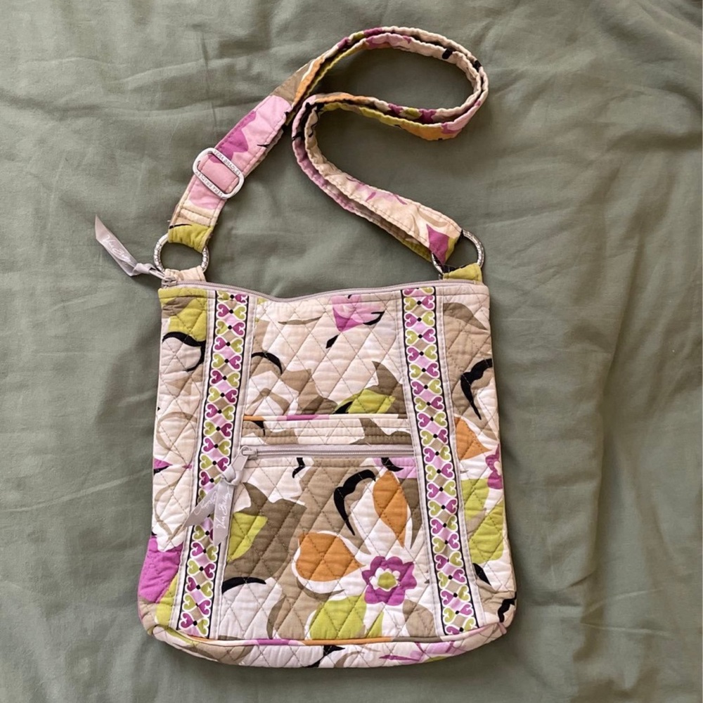 Vera Bradley Retired Portobello Roads Floral Quilted Hipster Crossbody Bag